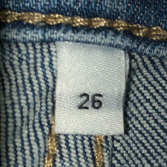 Daze Cropped Jeans Womens W26 Used Distressed - Picture 10 of 16